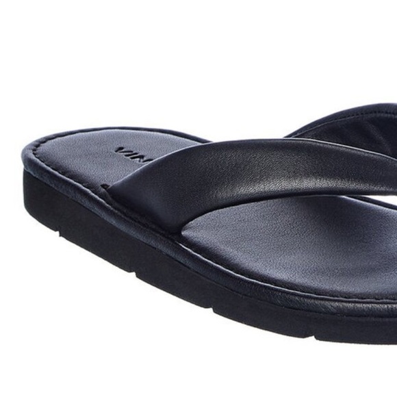 Vince Leather Flip Flop Sandal - Picture 2 of 14
